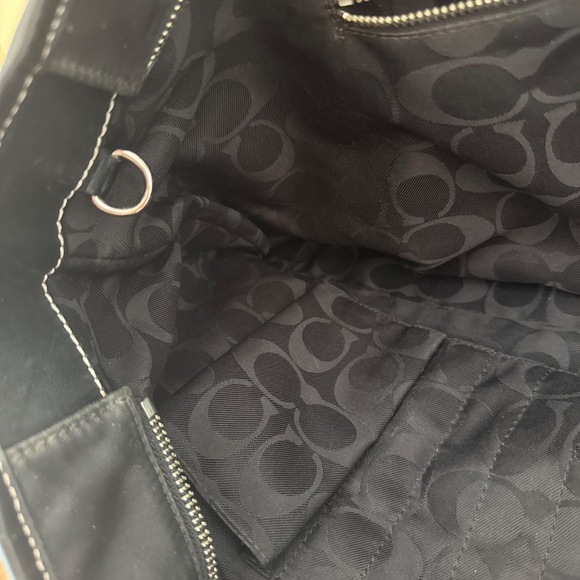 Coach Black Large Nylon Tote - Picture 13 of 14
